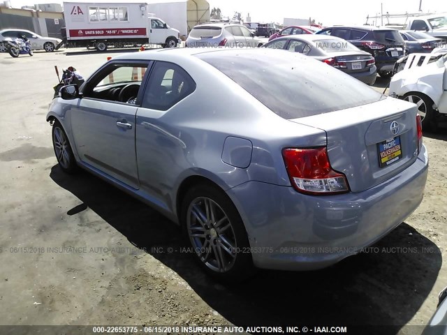 JTKJF5C71B3010068 - 2011 TOYOTA SCION TC GRAY photo 3