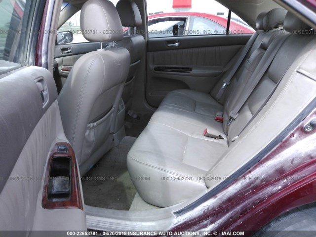 4T1BF32K75U100180 - 2005 TOYOTA CAMRY LE/XLE/SE 栗色 照片 8