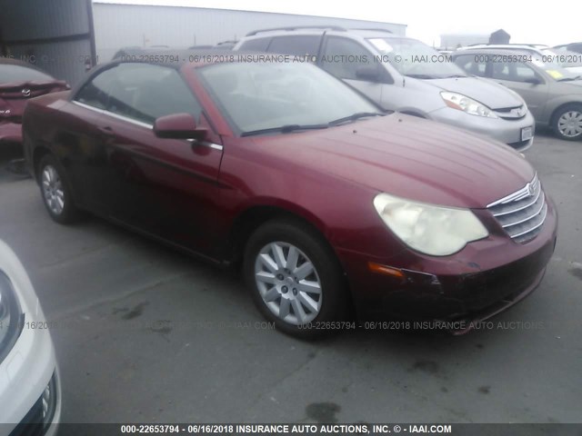 1C3LC45K68N627469 - 2008 CHRYSLER SEBRING RED photo 1