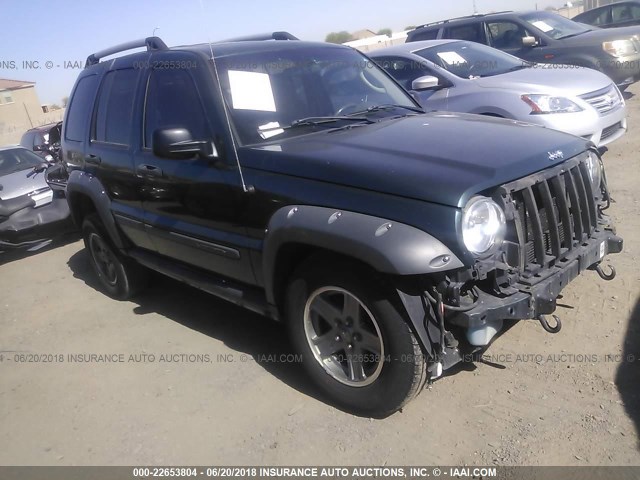 1J4GL38K26W170759 - 2006 JEEP LIBERTY RENEGADE GREEN photo 1