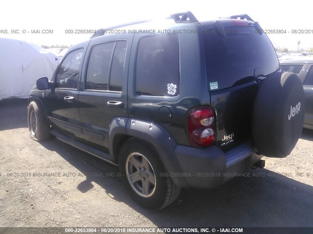 1J4GL38K26W170759 - 2006 JEEP LIBERTY RENEGADE GREEN photo 3