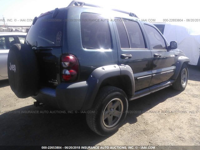 1J4GL38K26W170759 - 2006 JEEP LIBERTY RENEGADE GREEN photo 4