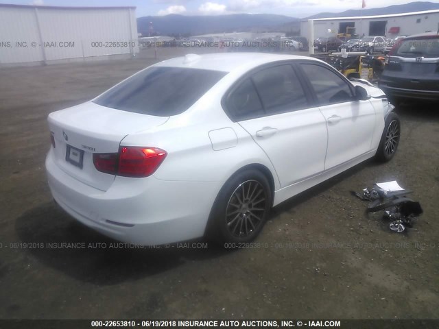 WBA3C3C53DF979171 - 2013 BMW 320 I/XDRIVE WHITE photo 4