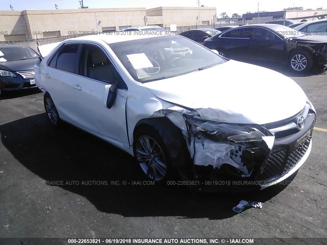 4T1BF1FK5FU484816 - 2015 TOYOTA CAMRY LE/XLE/SE/XSE WHITE photo 1