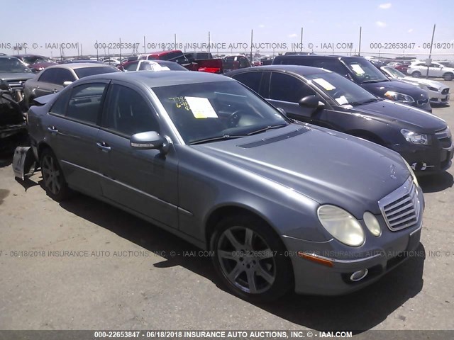 WDBUF87X77B180589 - 2007 MERCEDES-BENZ E 350 4MATIC GRAY photo 1