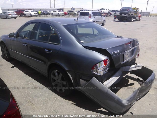 WDBUF87X77B180589 - 2007 MERCEDES-BENZ E 350 4MATIC GRAY photo 3