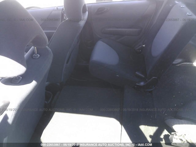 JHMGD38618S044634 - 2008 HONDA FIT SPORT GRAY photo 8