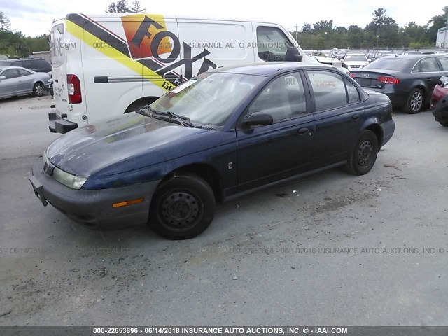 1G8ZG528XVZ402057 - 1997 SATURN SL1 BLUE photo 2