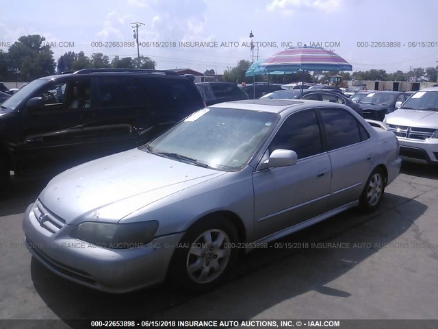 1HGCG56652A139492 - 2002 HONDA ACCORD EX SILVER photo 2