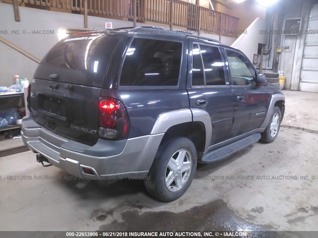 1GNDT13SX32254987 - 2003 CHEVROLET TRAILBLAZER  GRAY photo 4