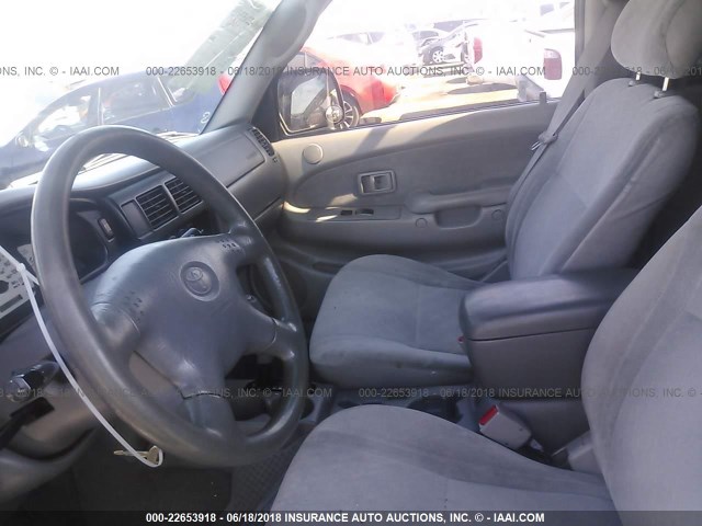 5TEGM92N42Z109211 - 2002 TOYOTA TACOMA DOUBLE CAB PRERUNNER GREEN photo 5