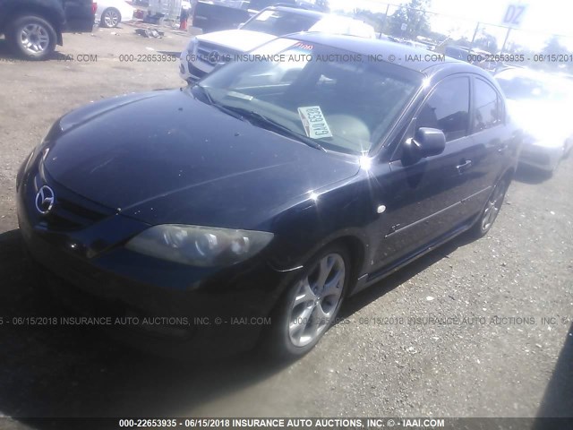 JM1BK323171614720 - 2007 MAZDA 3 S BLACK photo 2