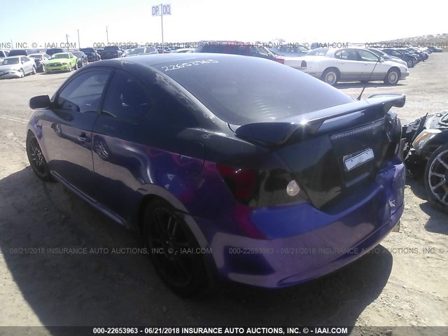 JTKDE177160111282 - 2006 TOYOTA SCION TC PURPLE photo 3