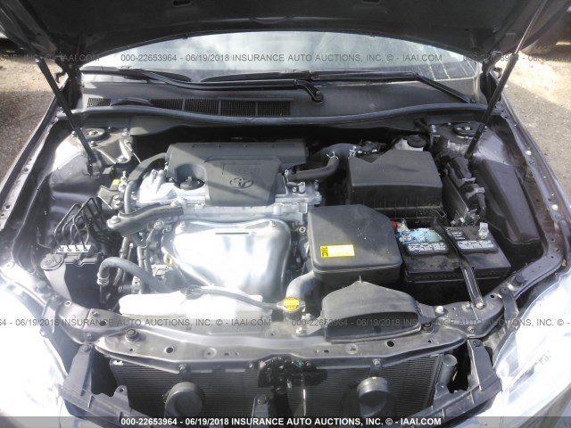 4T4BF1FK6FR498035 - 2015 TOYOTA CAMRY LE/XLE/SE/XSE GRAY photo 10