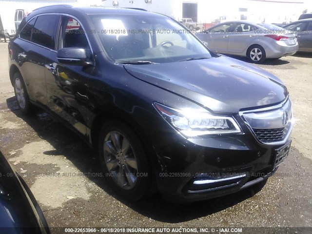 5FRYD4H94GB002099 - 2016 ACURA MDX ADVANCE GRAY photo 1