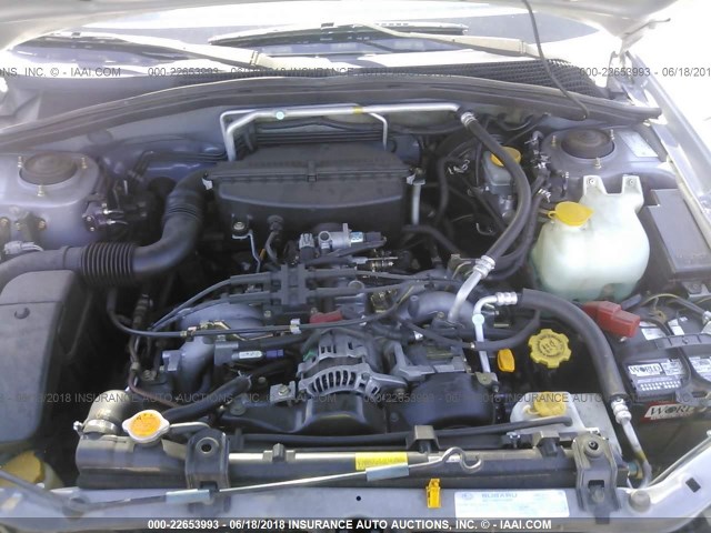 JF1SG65613H748482 - 2003 SUBARU FORESTER 2.5XS ვერცხლისფერი ფოტო 10