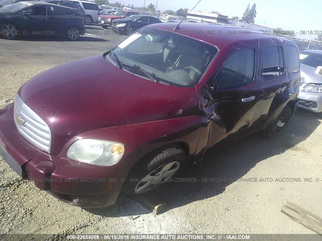 3GNDA13D37S569745 - 2007 CHEVROLET HHR LS RED photo 2