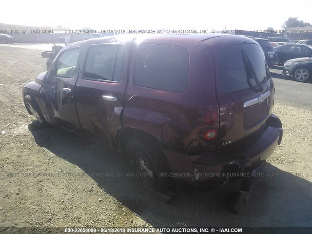 3GNDA13D37S569745 - 2007 CHEVROLET HHR LS RED photo 3
