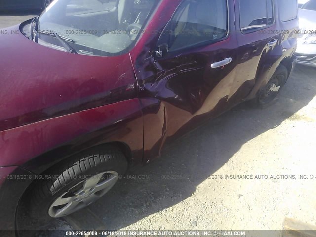 3GNDA13D37S569745 - 2007 CHEVROLET HHR LS RED photo 6
