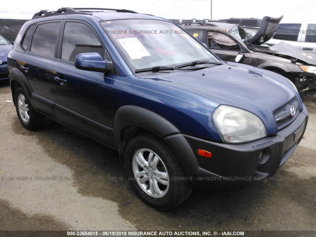 KM8JN12D06U338300 - 2006 HYUNDAI TUCSON GLS/LIMITED BLUE photo 1