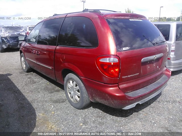 2C4GP54L85R296796 - 2005 CHRYSLER TOWN & COUNTRY TOURING RED photo 3