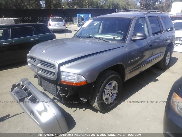 1B4HR28Z41F500276 - 2001 DODGE DURANGO GRAY photo 2