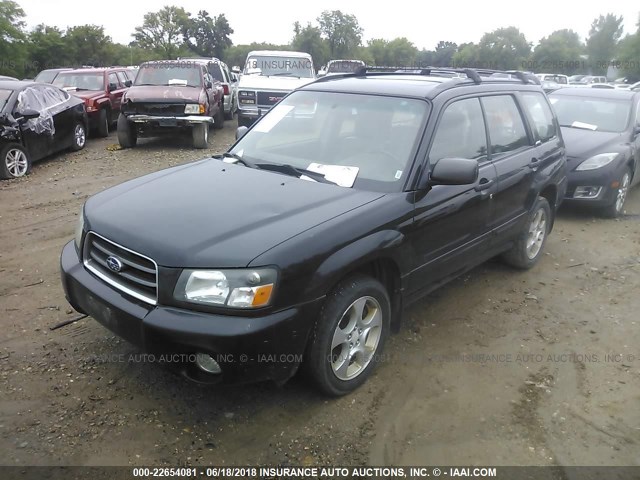 JF1SG65663H700461 - 2003 SUBARU FORESTER 2.5XS შავი ფოტო 2