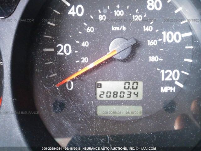 JF1SG65663H700461 - 2003 SUBARU FORESTER 2.5XS შავი ფოტო 7