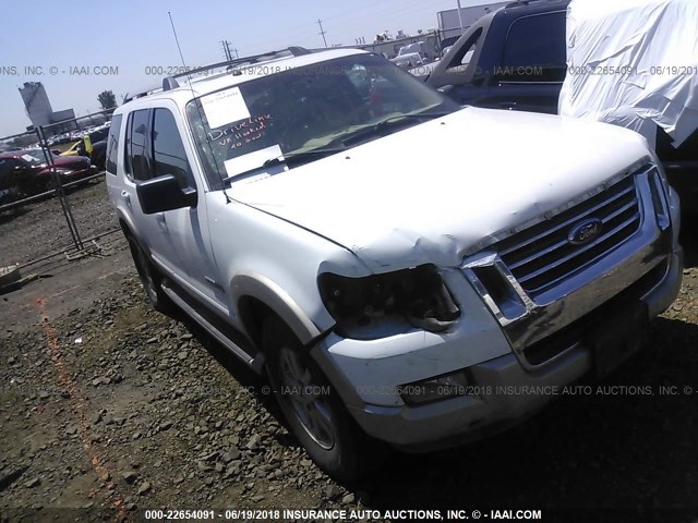 1FMEU748X6UB46129 - 2006 FORD EXPLORER EDDIE BAUER WHITE photo 1