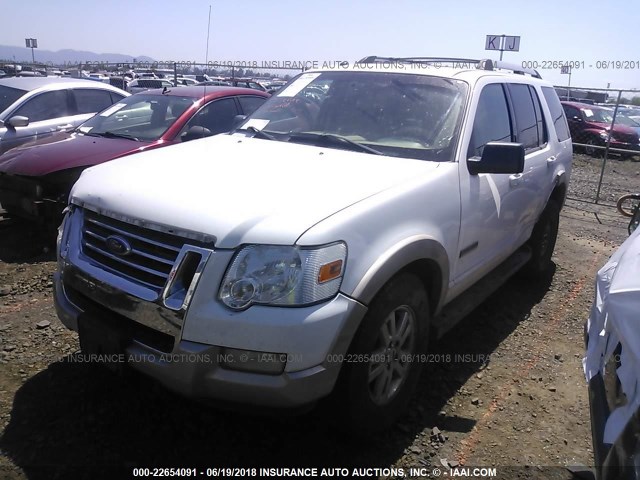 1FMEU748X6UB46129 - 2006 FORD EXPLORER EDDIE BAUER WHITE photo 2