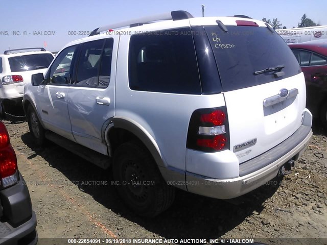 1FMEU748X6UB46129 - 2006 FORD EXPLORER EDDIE BAUER WHITE photo 3