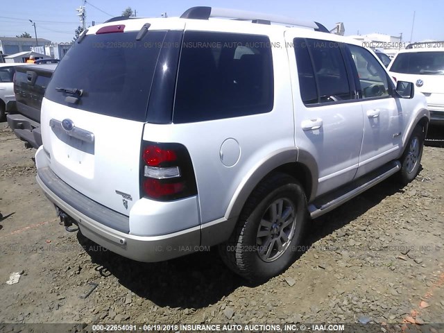 1FMEU748X6UB46129 - 2006 FORD EXPLORER EDDIE BAUER WHITE photo 4