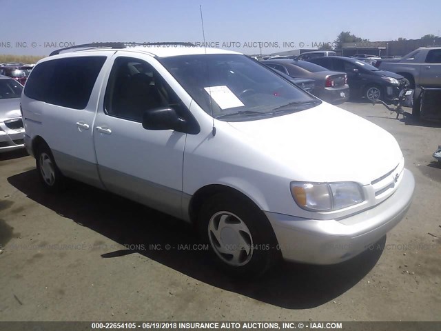 4T3ZF13CXXU093553 - 1999 TOYOTA SIENNA LE/XLE WHITE photo 1