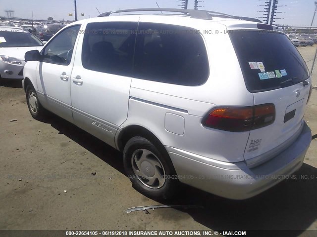 4T3ZF13CXXU093553 - 1999 TOYOTA SIENNA LE/XLE WHITE photo 3