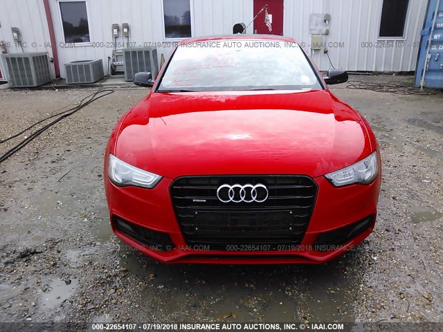 WAUMFAFR0EA055574 - 2014 AUDI A5 PREMIUM PLUS RED photo 6