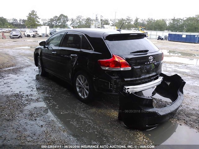 4T3ZE11A99U007320 - 2009 TOYOTA VENZA BLACK photo 3