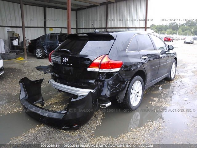 4T3ZE11A99U007320 - 2009 TOYOTA VENZA BLACK photo 4