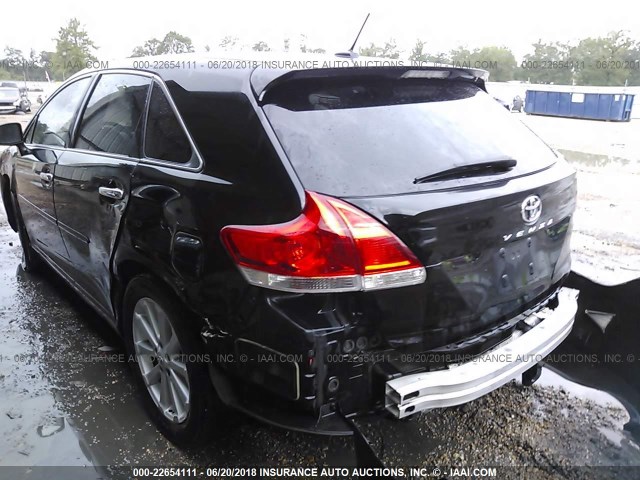 4T3ZE11A99U007320 - 2009 TOYOTA VENZA BLACK photo 6