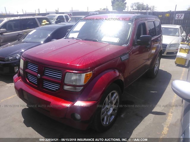 1D8GU58637W734956 - 2007 DODGE NITRO R/T RED photo 2