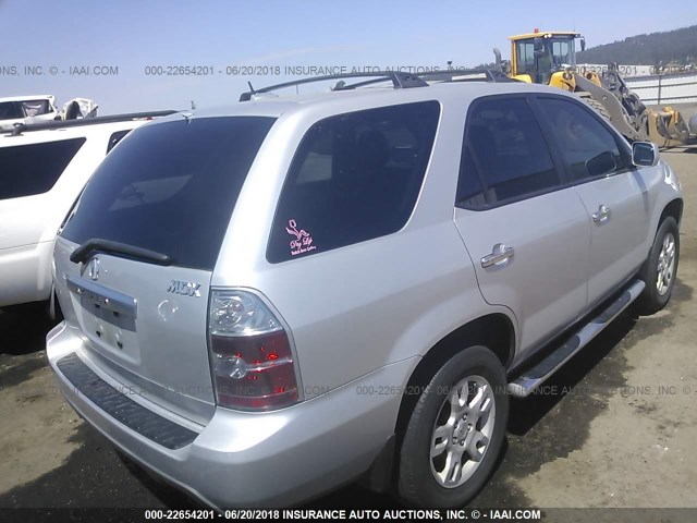 2HNYD18846H505982 - 2006 ACURA MDX TOURING SILVER photo 4