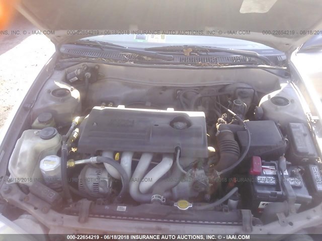 1Y1SK548X2Z419984 - 2002 CHEVROLET GEO PRIZM LSI BEIGE photo 10