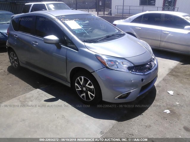 3N1CE2CP0FL434355 - 2015 NISSAN VERSA NOTE S/S PLUS/SV/SL/SR SILVER photo 1