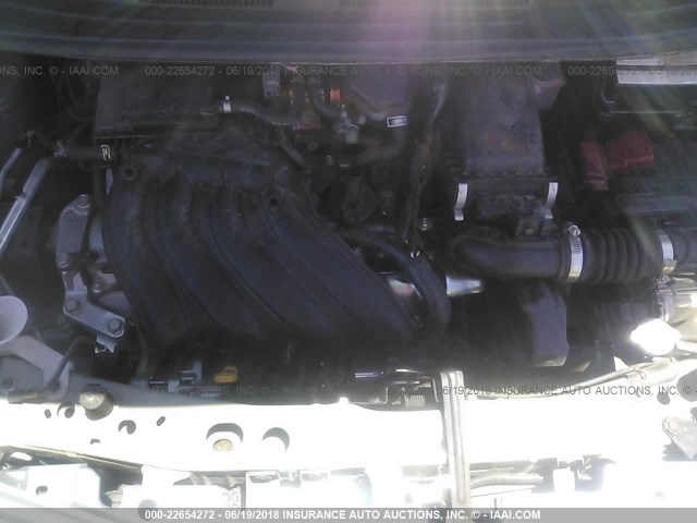 3N1CE2CP0FL434355 - 2015 NISSAN VERSA NOTE S/S PLUS/SV/SL/SR SILVER photo 10