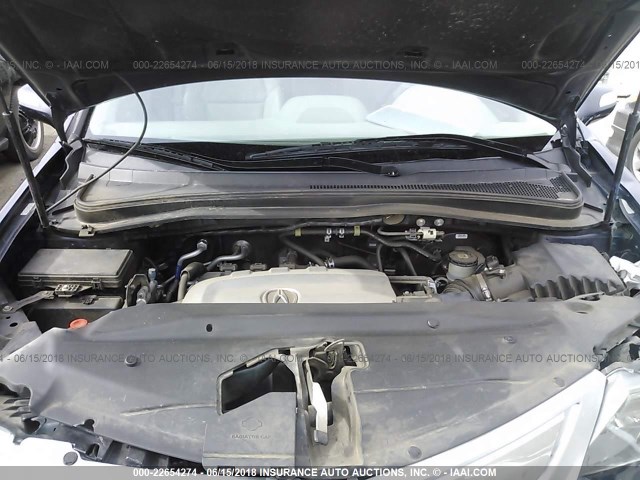 2HNYD2H45AH501550 - 2010 ACURA MDX TECHNOLOGY BLUE photo 10