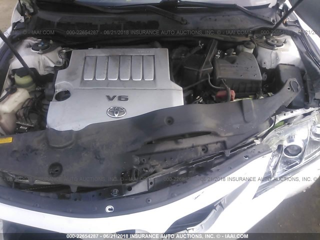 4T1BK46K08U575444 - 2008 TOYOTA CAMRY LE/XLE/SE თეთრი ფოტო 10