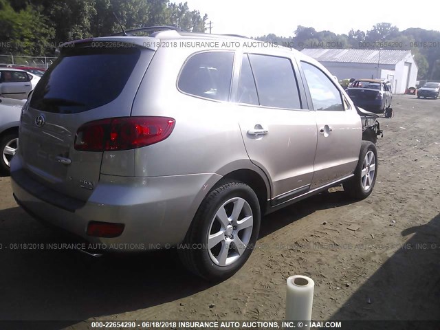 5NMSH13E77H076145 - 2007 HYUNDAI SANTA FE SE/LIMITED TAN photo 4