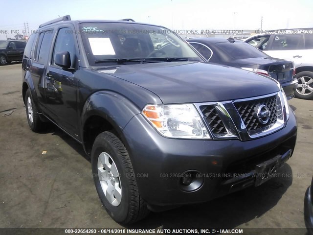 5N1AR1NN8CC632389 - 2012 NISSAN PATHFINDER S/LE/SE GRAY photo 1