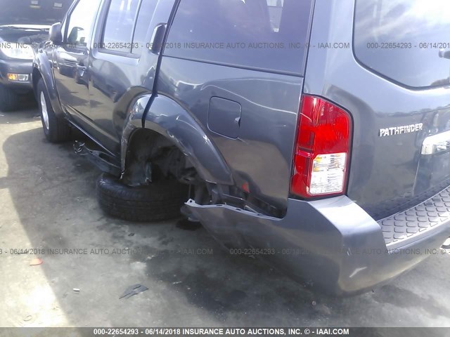 5N1AR1NN8CC632389 - 2012 NISSAN PATHFINDER S/LE/SE GRAY photo 6