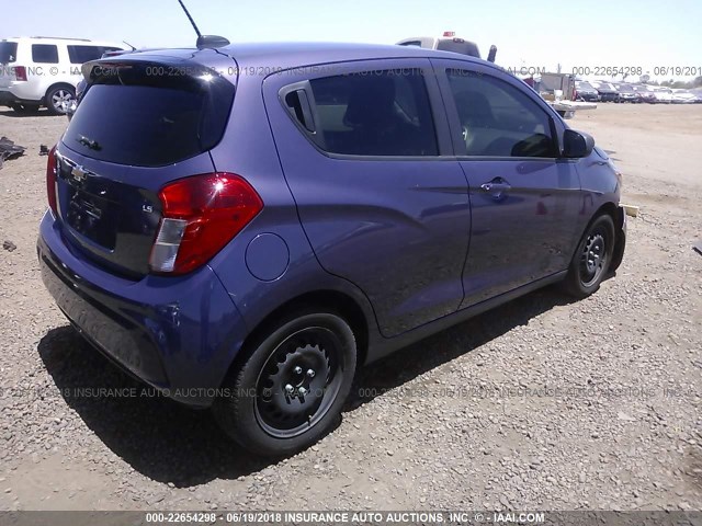 KL8CB6SA2GC560605 - 2016 CHEVROLET SPARK LS PURPLE photo 4