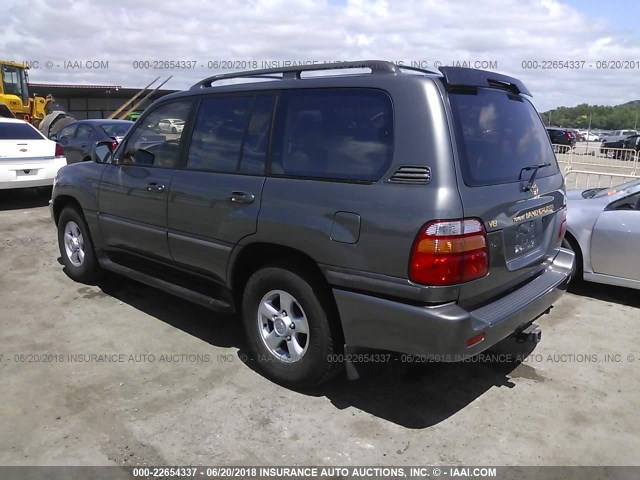 JT3HT05J4X0057103 - 1999 TOYOTA LAND CRUISER  GRAY photo 3